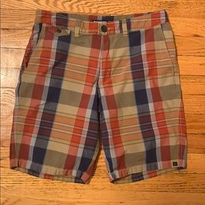 QuikSilver Boys Multicolored Plaid shorts